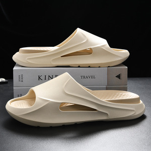 Men's Summer Slippers Thick Sole Non Slip White Home Outdoor <b>Beach</b> Wear - Product Image 2
