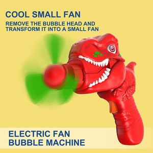 2025 Mùa Hè Ngoài Trời Cầm Tay Quạt Điện Và Khủng Long Súng Bong Bóng Đồ Chơi Hot Bán Nhựa Đồ Chơi - Product Image 4