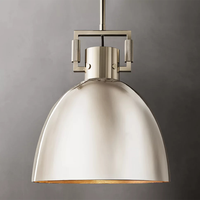 Lámpara Colgante de Metal Estilo Campana RHOEM para Comedor, Sala de Estar, Villa, Lámpara Moderna de Lujo para Decoración del Hogar