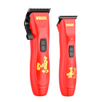 Kit de barbier haute vitesse WMARK NG-7604KIT, tondeuse électrique pour hommes, machine à couper les cheveux, 8000 tr/min, rechargeable