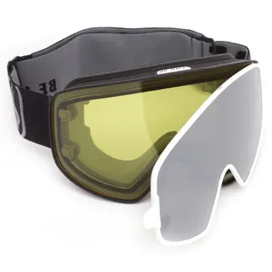 Nouvelle mode de protection UV400 anti-buée adulte hiver sécurité sport ski snowboard lunettes de ski avec caméra