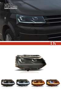 Phares Full LED 2011-2015 Lampe frontale pour <span class=keywords><strong>CARAVELLE</strong></span> T5 pour Volkswagen Transporter VW <span class=keywords><strong>T</strong></span> <span class=keywords><strong>5</strong></span> phare led plug and play - Product Image 2