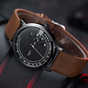 Reloj de Pulsera YAZOLE <span class=keywords><strong>D</strong></span> <span class=keywords><strong>518</strong></span> en Existencia, Relojes de Lujo para Hombre con Logotipo Personalizado, Reloj de Cuarzo con Correa de Cuero de Calidad, Venta al por Mayor de Fábrica - Product Image 5