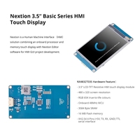 Module LCD HMI NEXTION NX4832T035, écran tactile résistif intelligent, affichage TFT, série USART UART intelligente, 3584 octets