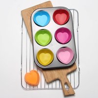 Caissettes à muffins en silicone réutilisables, antiadhésives, multi-formes, moules à gâteau, doublures pour muffins et cupcakes
