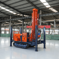 Machine de forage puissante pour trous profonds de 260 m, faible bruit, respectueuse de l'environnement, machine de forage pneumatique à eau, garantie après-vente