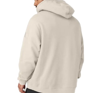 Sweat-shirts à capuche en molleton 100% coton pour hommes, de qualité supérieure, en gros, personnalisés, à épaules tombantes, avec poche - Product Image 2