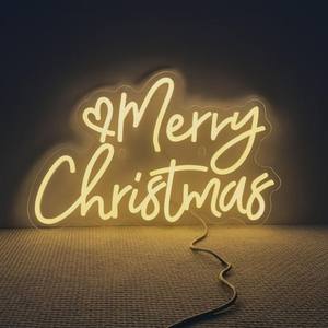 Letrero de neón LED de <span class=keywords><strong>Navidad</strong></span> azul impermeable para exteriores decorativo moderno para fondo de vacaciones - Product Image 3