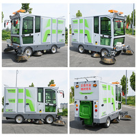 Nouvelle balayeuse de voirie électrique autopropulsée entièrement fermée, batterie 48V, balayage jusqu'à 2500 mm