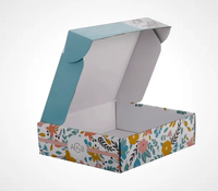 Cartons ondulés recyclables, pliables, avec insert personnalisé, pelliculage mat, matériaux recyclés, forme personnalisable, gaufrage pour chaussettes