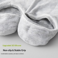 6290 Nouvelles chaussettes invisibles à coupe basse pour hommes, chaussettes d'été fines en coton respirant, absorbant la transpiration, antibactériennes, chaussettes décontractées
