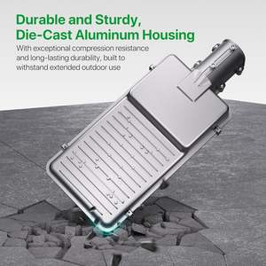 Lampadaire Solaire LED Intégré en Aluminium pour Extérieur, Haute Luminosité, pour Montage Mural, 60W, 100W, 120W, 240W, 360W, 50W - Vente en Gros - Product Image 2