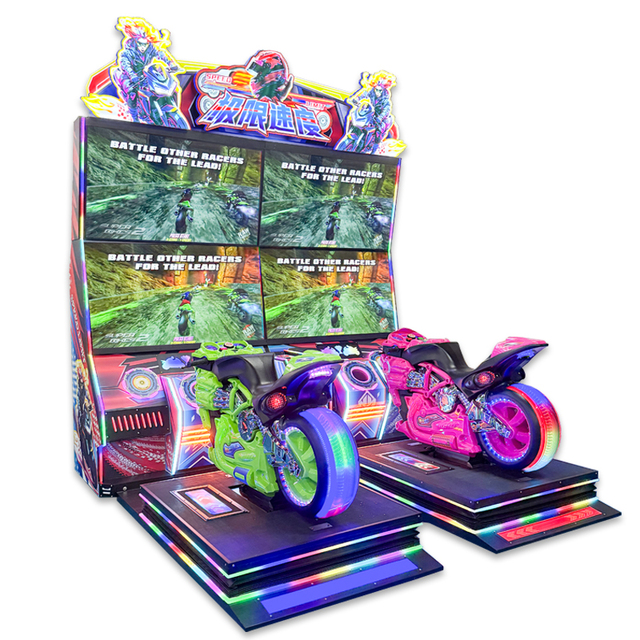 High Quality KML K-1010 CE Certified VR Motorcycle Racing Game Machine 55" LCD Screen Coin Operated Arcade Game Center 2 Players