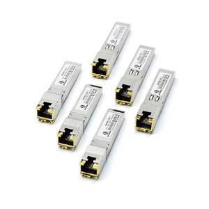 Oem nhà sản xuất SFP-10G-T-100 100m 1.25 gam RJ45 10/100/1000BASE-T Đồng thích ứng tỷ lệ Ethernet Module thu phát - Product Image 1