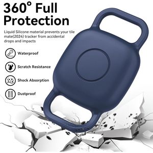 DDJ Dog Collar Holder For Life360 Tile Mate Tracker Waterproof Silicone Cover Anti Lost Gps Tracker Pet <b>Accessory</b> - Product Image 4