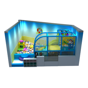 Popular Mini Town Indoor Playground,role Play,LED Light Slides,roller Slide,ball Pit,EPP Building Blocks,rope Course,138sqm - Product Image 2