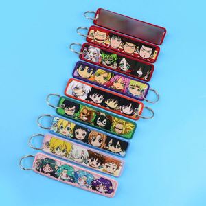 Porte-clés de moto avec collection de personnages de dessins animés et d'anime, Jujutsu Kaisen Bleach, avec étiquette tissée et broderie - Product Image 2