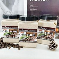 Aardbeien Koffie Fruit Gezichts- en Lichaamsscrub voor het verwijderen van dode huidcellen, het verwijderen van mee-eters, reinigen, verhelderen en hydrateren.