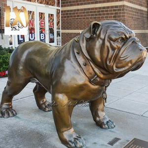 Statuette de <span class=keywords><strong>bouledogue</strong></span> <span class=keywords><strong>anglais</strong></span> en cuivre, sculpture d'extérieur, vente directe d'usine, idéal - Product Image 4