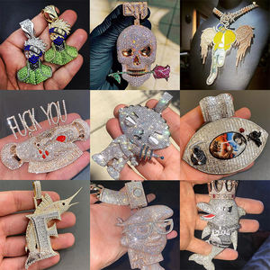 Moda calda VVS <span class=keywords><strong>Moissanite</strong></span> Jesus ciondolo per collana 925 argento massiccio uomini donne ghiacciato <span class=keywords><strong>Moissanite</strong></span> Jesus ciondoli - Product Image 4