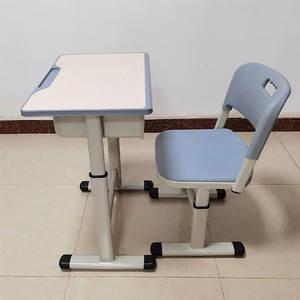 Factory Wholesale School Furniture <strong>Supplier</strong> Adjustable School Furniture <strong>Student</strong> Desk and Chair Set - Product Image 4