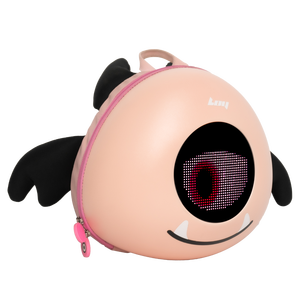 Sac à dos Little <span class=keywords><strong>Devil</strong></span> à yeux lumineux LED, sac d'école personnalisé pour enfants, unisexe, voyage, mignon, tendance, léger, coque rigide, USB mobile - Product Image 3