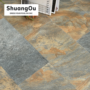 Venta al por mayor Mosaico cerámico mate chorro de tinta 300x600mm Piscina de paisaje azulejos de mosaico de piedra natural azul - Product Image 6