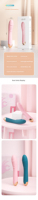 EU-Lagerbestand: Dual-Stimulations-Vibrator, Dildo mit Mehrfachgeschwindigkeit, starker AV-Stab-Massager, rotierend, 50 dB, USB, wasserdicht