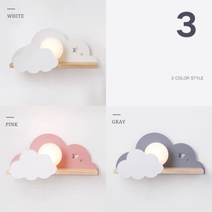 Étagère murale led en bois, veilleuse en <span class=keywords><strong>forme</strong></span> de <span class=keywords><strong>maison</strong></span>, 1 pièce - Product Image 2