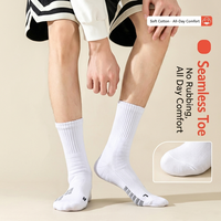 Chaussettes de course en coton à séchage rapide, couleur personnalisée, compression, antibactériennes, respirantes, sportives, avec bord côtelé, unisexe, printemps