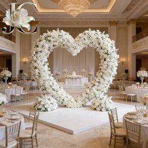 Arche florale compacte faite à la main pour petits espaces, idéale pour mariages, événements, décoration intérieure - Utilisation polyvalente multi-scènes, Fête des Mères - Product Image 1