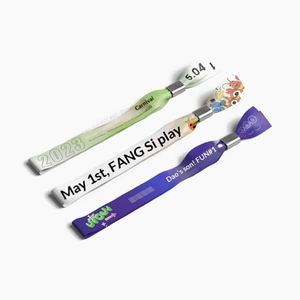 Pulseras de Poliéster Ecológicas Personalizadas OEM para Festivales de Música y Conferencias - Product Image 5