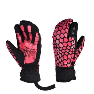 Guantes de esquí Boton, impermeables, resistentes al viento, resistentes al frío, para adultos, unisex, azul, gris, amarillo, rojo rosa - Product Image 3