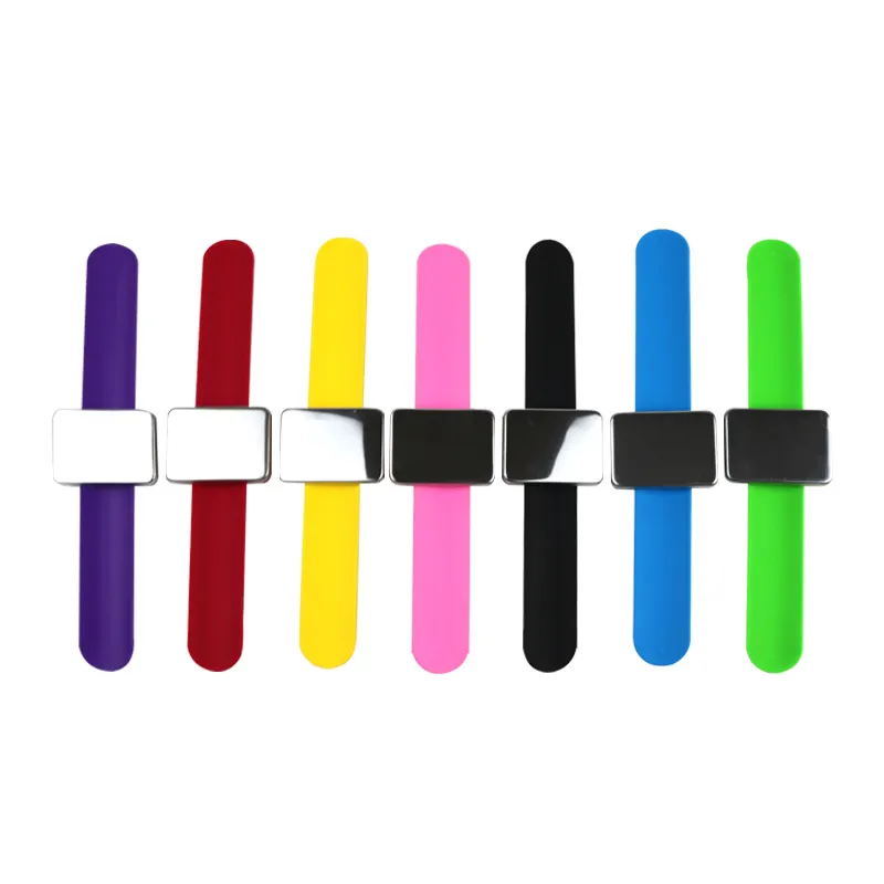 custom logo Square Shape Silicone Wristband Magnetic Bracelet Wrist Band Strap For Stylist multi function hair style tool