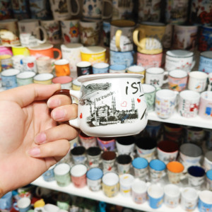 Стамбульская керамическая кружка для кофе на заказ с принтом городской достопримечательности Персонализированная рекламная посуда для питья сувенирная Подарочная дорожная чашка - Product Image 2