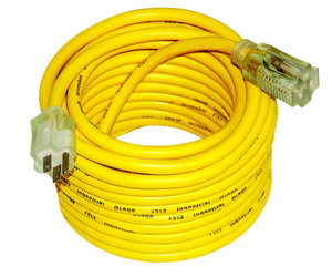 Cable de Extensión para Exteriores de Alta Resistencia 12/3 SJTW, con Enchufe Nema Estándar Estadounidense, IP54/IP65, para Electrodomésticos - Product Image 1