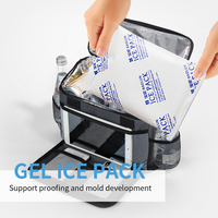 Pack de glace réutilisable en gel sans BPA de 200 g, approuvé par la FDA, pour boîtes à lunch et transport en glacière
