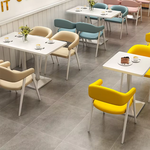 Personnalisé Simple Western Café <span class=keywords><strong>Table</strong></span> Chaise Ensemble Design Moderne Bois Mur Siège Canapé <span class=keywords><strong>Tabouret</strong></span> pour Lait Thé Burger Dessert <span class=keywords><strong>Snack</strong></span> Shop - Product Image 6