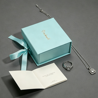 Neues Design Maßgefertigte Großhandels-High-End Mädchen-Schmuckbox aus Acryl mit Magnetverschluss, Biologisch Abbaubar und Tragbar für Kleine Ringe