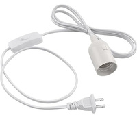 Câble de lampe pour bricolage avec douille E27 et interrupteur