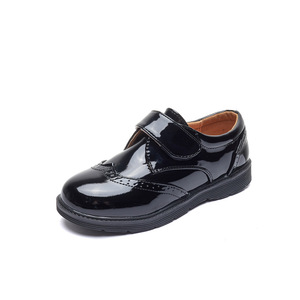 2026 New Style Boys' Leather Shoes Soft Sole Black British Style Student Kids' Shoes Flat Shoes for Big Kids Wholesale Available - Product Image 5