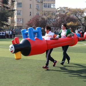 JUNAO Accessori per Eventi Sportivi Divertenti - Corpo Gonfiabile Treno <span class=keywords><strong>Thomas</strong></span> - Materiale PVC Facile da Montare per Team Building in Asili e Aule - Product Image 2