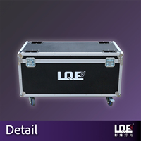 Projecteurs PAR LQE 8-en-1 DMX512 RGBWA en aluminium, étui de transport antichoc, éclairage de scène professionnel extérieur 12W IP65 UV 30kg -40°C