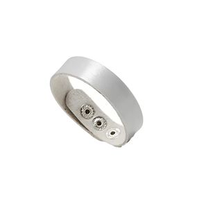 Gelang kancing jepret DIY logam bahan PU fesyen baru sederhana - Product Image 5