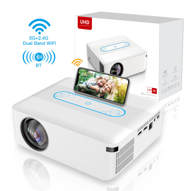 2026 Hot Sale Best Selling X1 Android Full HD 1080P LCD Portable Projector Built-In Speakers Business & Education Use 5G WIFI