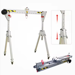 Grue mobile portative en aluminium réglable, capacité 1 tonne, conception légère pour un levage facile - Product Image 4