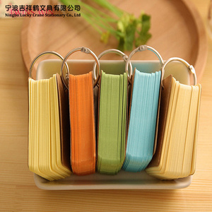 Test per studenti in tinta unita inglese Word Book Ring Buckle tasca portatile Blank Word Note book 2851 - Product Image 2