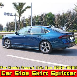 Pour Honda Accord 11e génération 2023-2024 Kit carrosserie Jupes latérales style sport aspect fibre de carbone Accessoires auto - Product Image 2