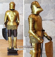 Chevalier Médiéval en Métal Fait Main, Décoration de Bureau, Modèle de Guerrier Romain Antique, Décoration de Bar et de Bureau, Cadeau Quotidien