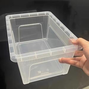 Kandang Reptil Portabel Ramah Lingkungan PVC Persegi A6 Generasi ke-2 untuk Tarantula, <span class=keywords><strong>Leopard</strong></span> Gecko, Ular Kecil, Dapat Dilepas dan Dicuci - Product Image 1